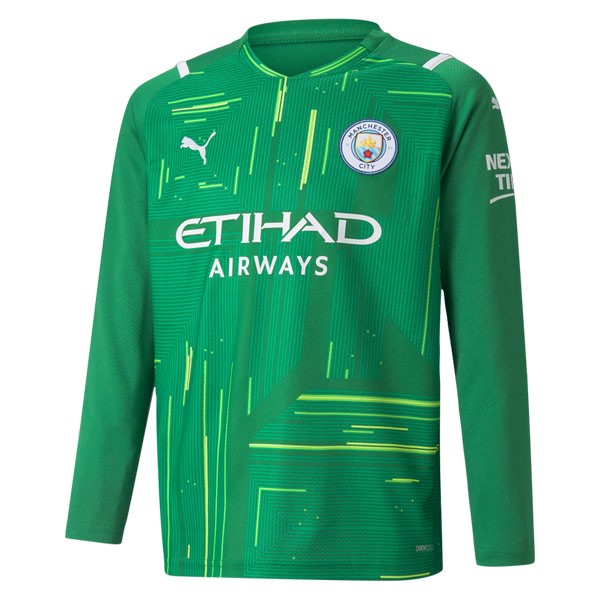 Tailandia Camiseta Manchester City Portero ML 2021-22 Verde